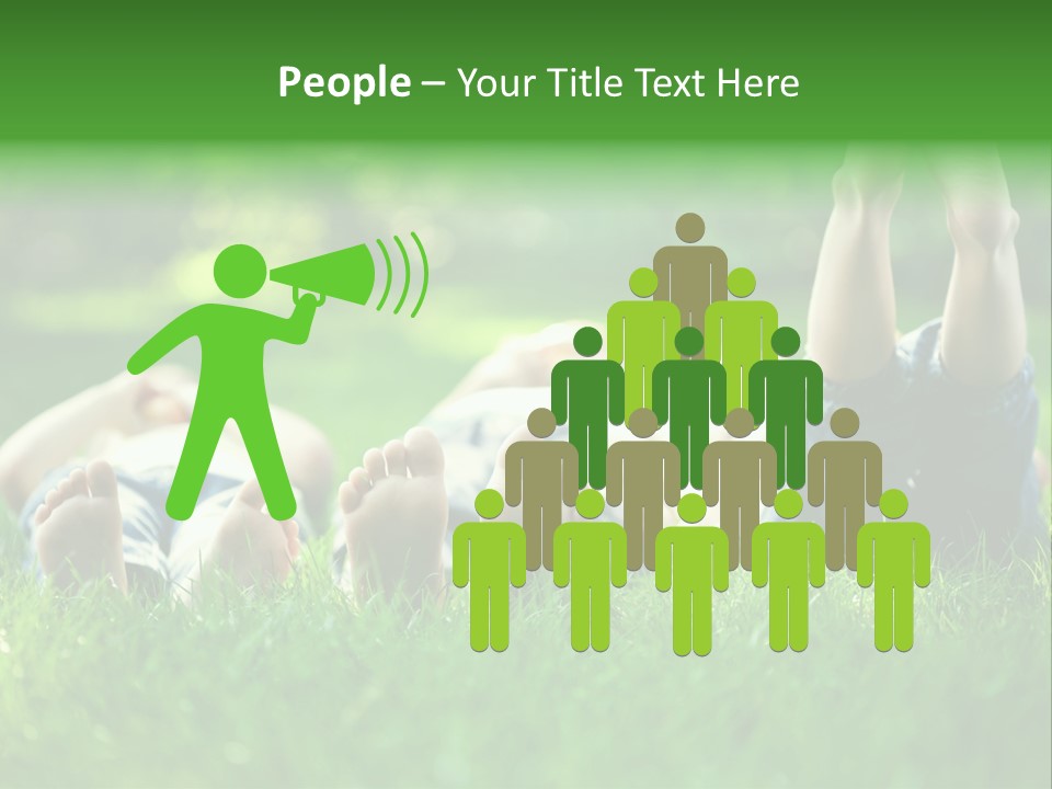 Boy Background Park PowerPoint Template