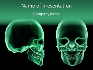 X Ray Skull Anatomy PowerPoint Template