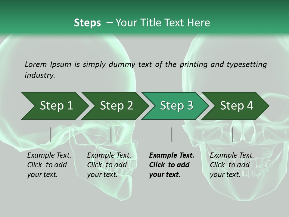 X Ray Skull Anatomy PowerPoint Template