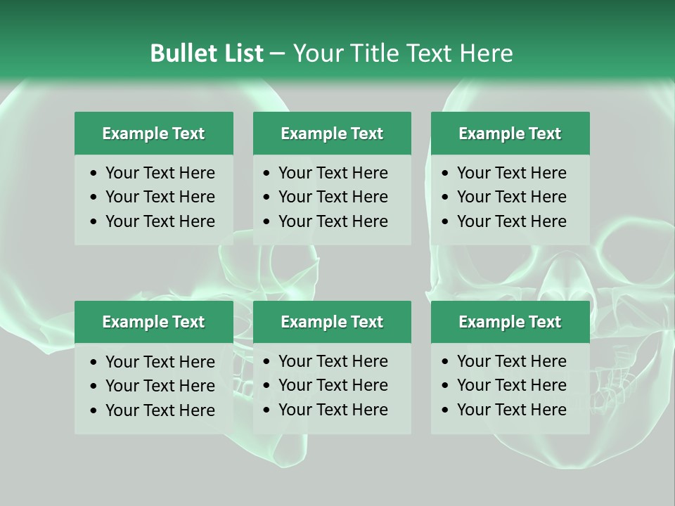 X Ray Skull Anatomy PowerPoint Template