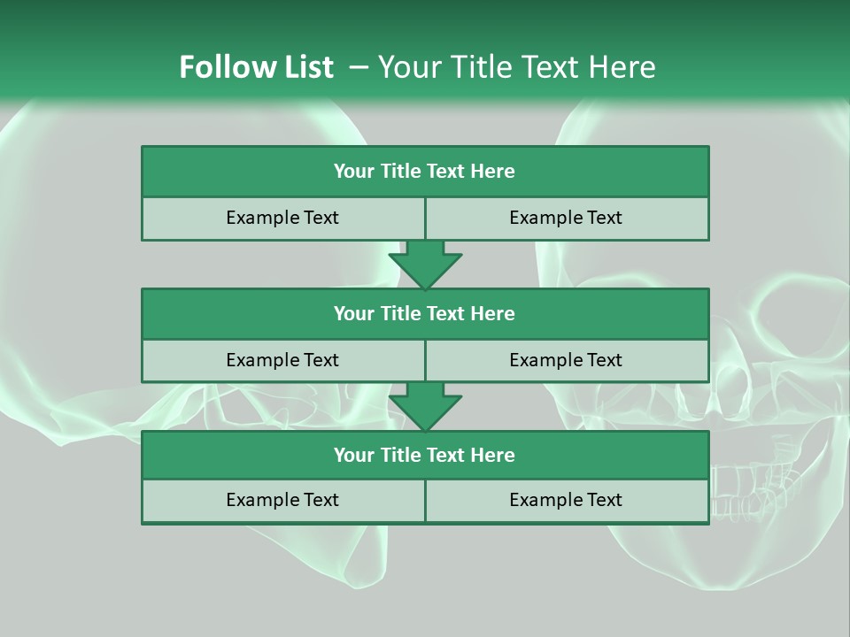X Ray Skull Anatomy PowerPoint Template