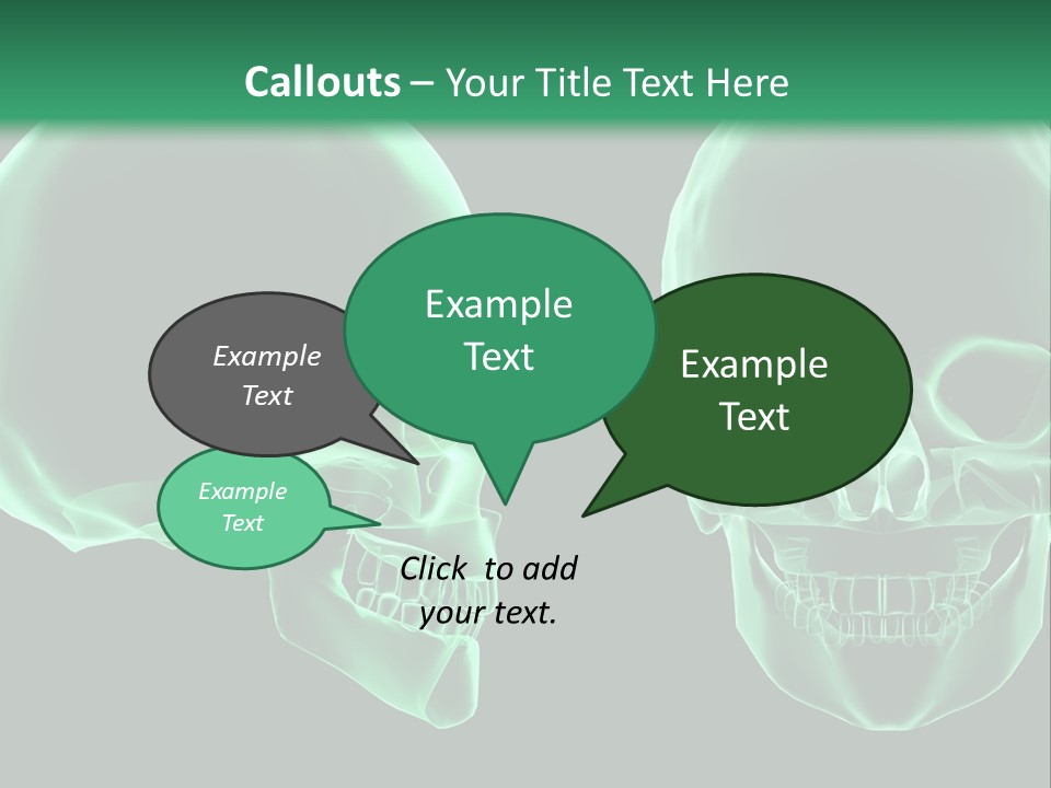 X Ray Skull Anatomy PowerPoint Template