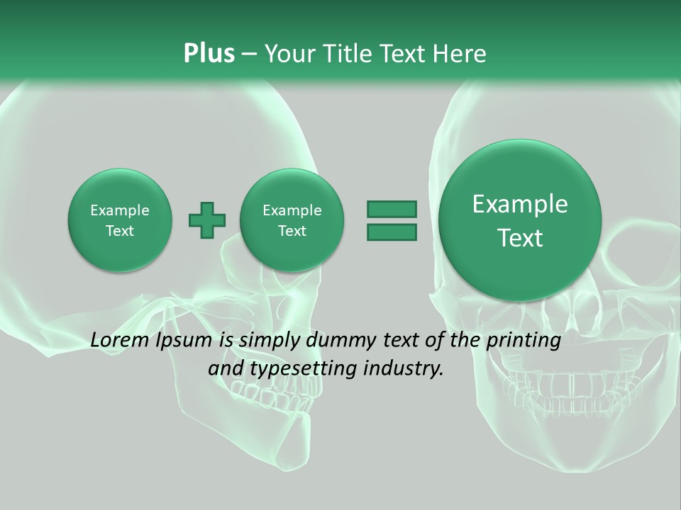 X Ray Skull Anatomy PowerPoint Template