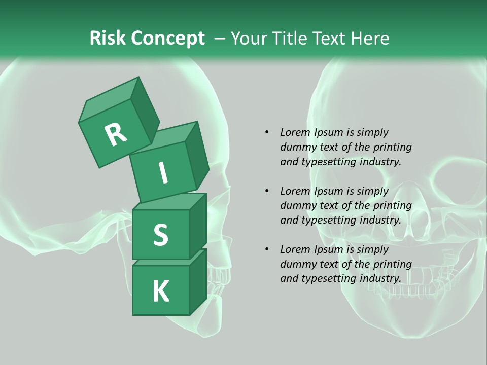X Ray Skull Anatomy PowerPoint Template