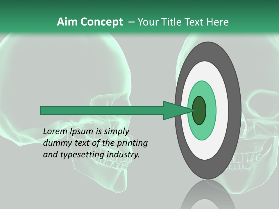 X Ray Skull Anatomy PowerPoint Template
