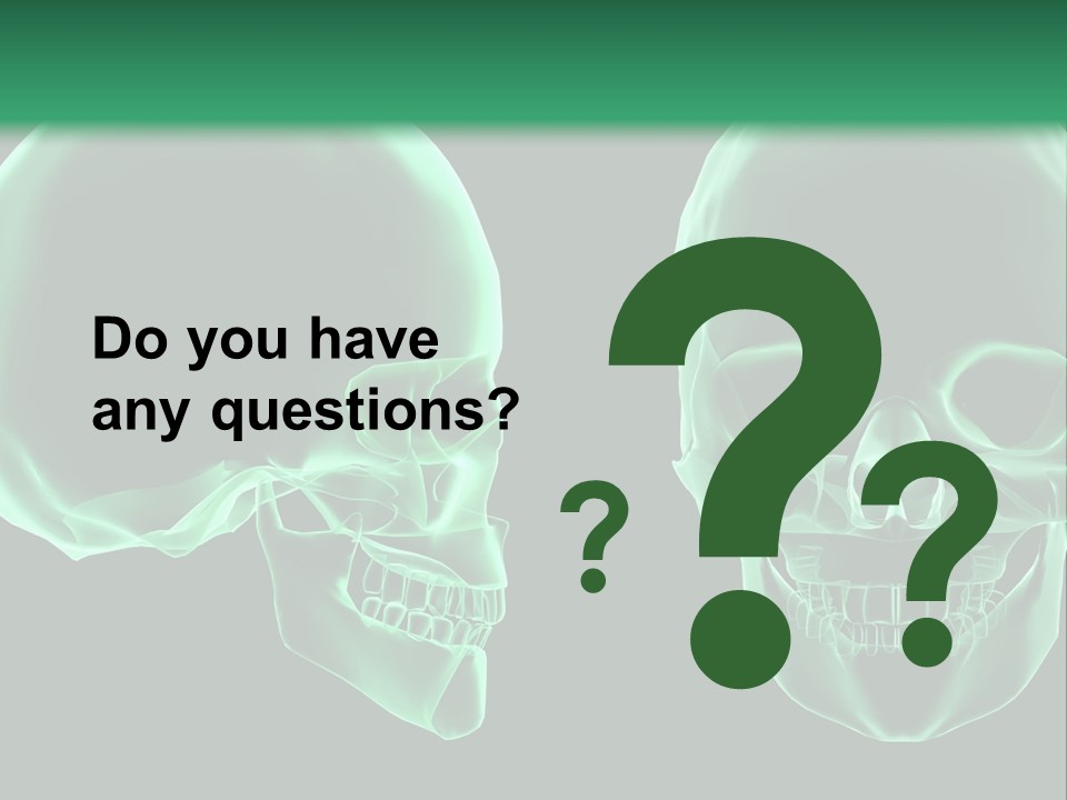 X Ray Skull Anatomy PowerPoint Template