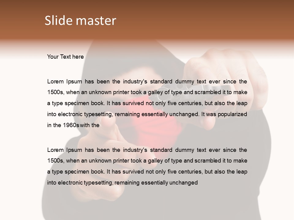 Mugger Weapon Offender PowerPoint Template