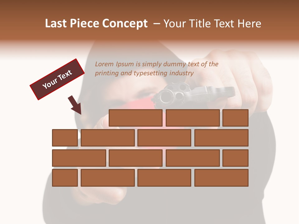 Mugger Weapon Offender PowerPoint Template