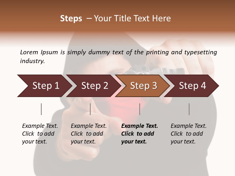 Mugger Weapon Offender PowerPoint Template