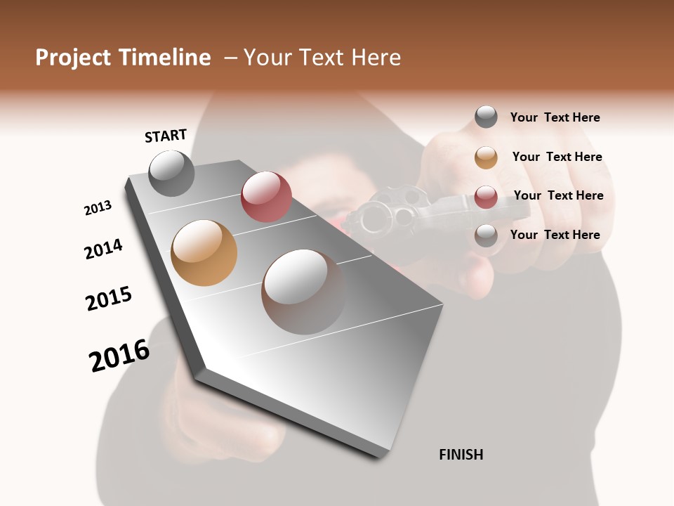 Mugger Weapon Offender PowerPoint Template