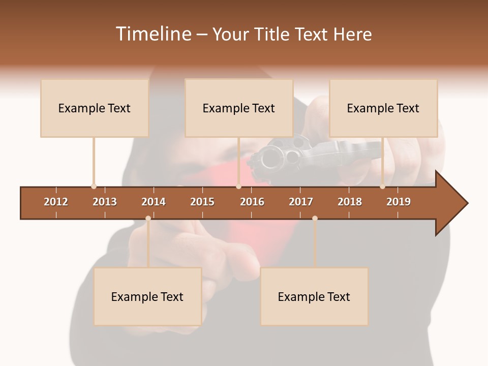 Mugger Weapon Offender PowerPoint Template
