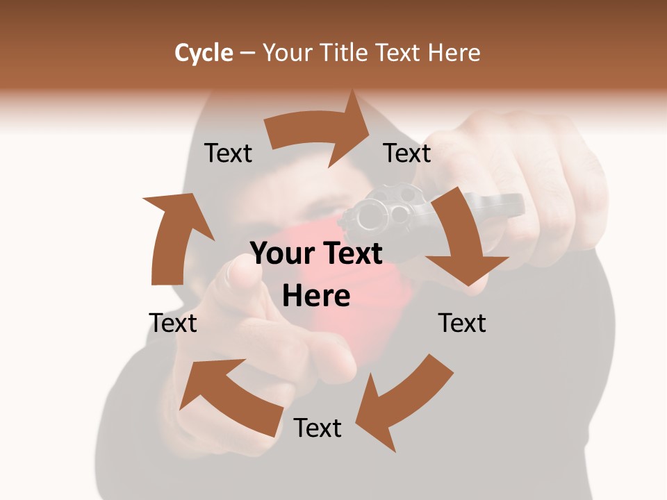 Mugger Weapon Offender PowerPoint Template