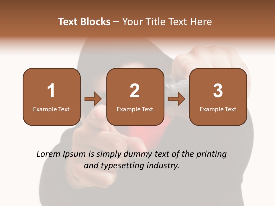 Mugger Weapon Offender PowerPoint Template