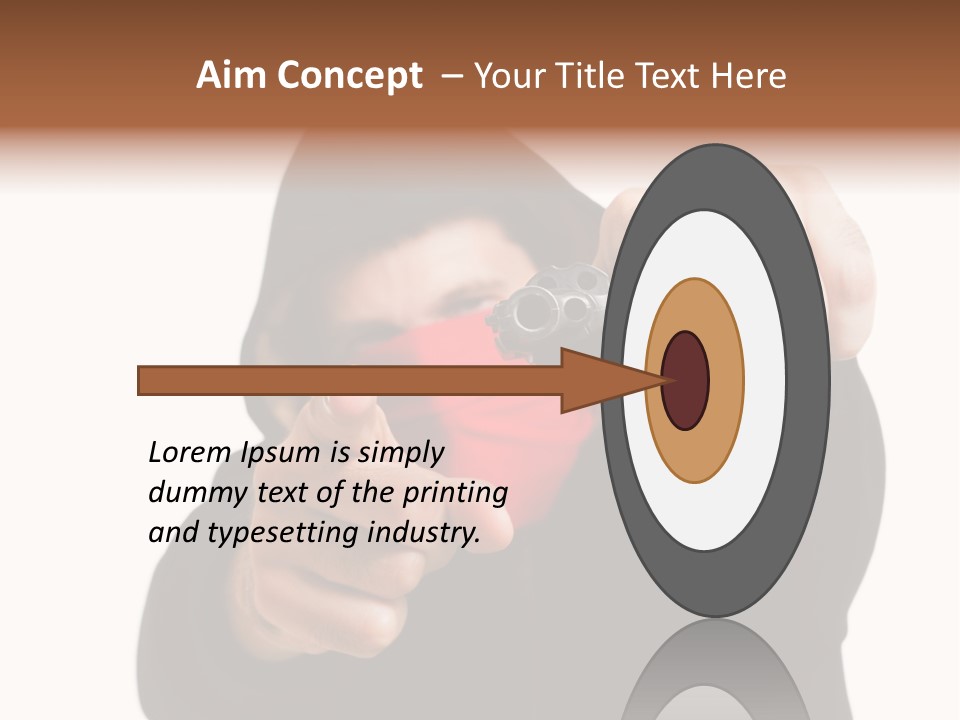 Mugger Weapon Offender PowerPoint Template