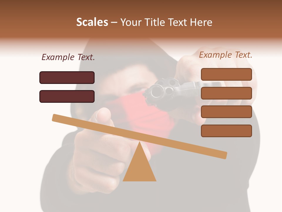Mugger Weapon Offender PowerPoint Template