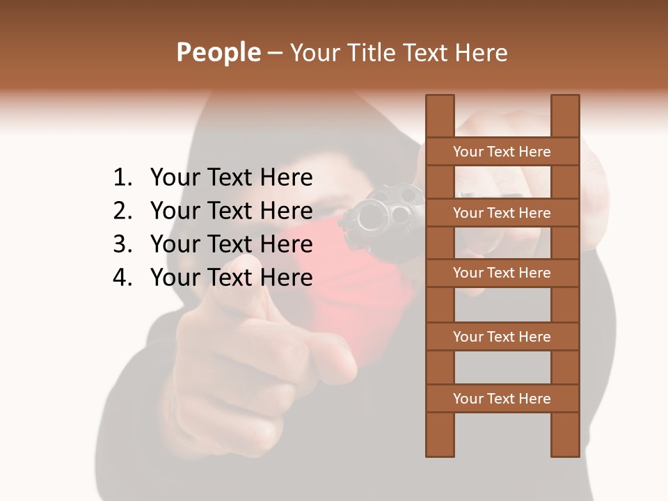 Mugger Weapon Offender PowerPoint Template