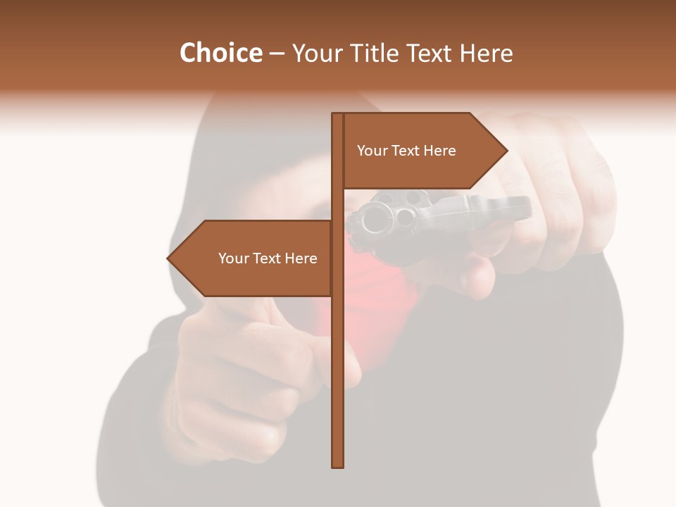 Mugger Weapon Offender PowerPoint Template