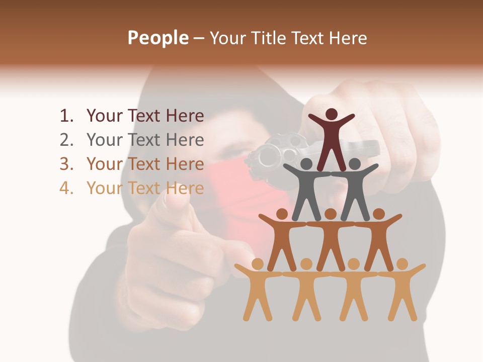 Mugger Weapon Offender PowerPoint Template