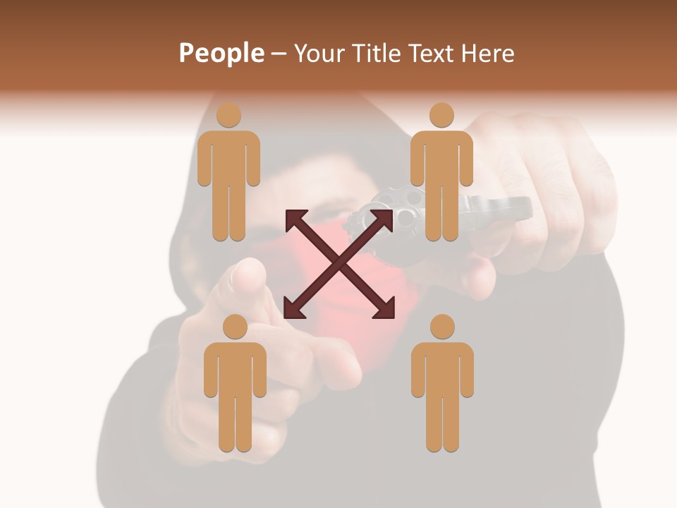 Mugger Weapon Offender PowerPoint Template