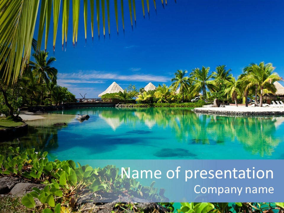 Ocean Background Moorea PowerPoint Template