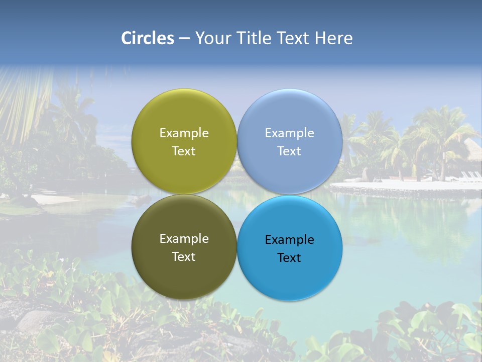 Ocean Background Moorea PowerPoint Template