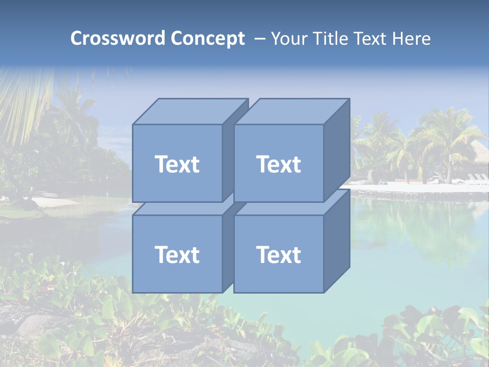 Ocean Background Moorea PowerPoint Template