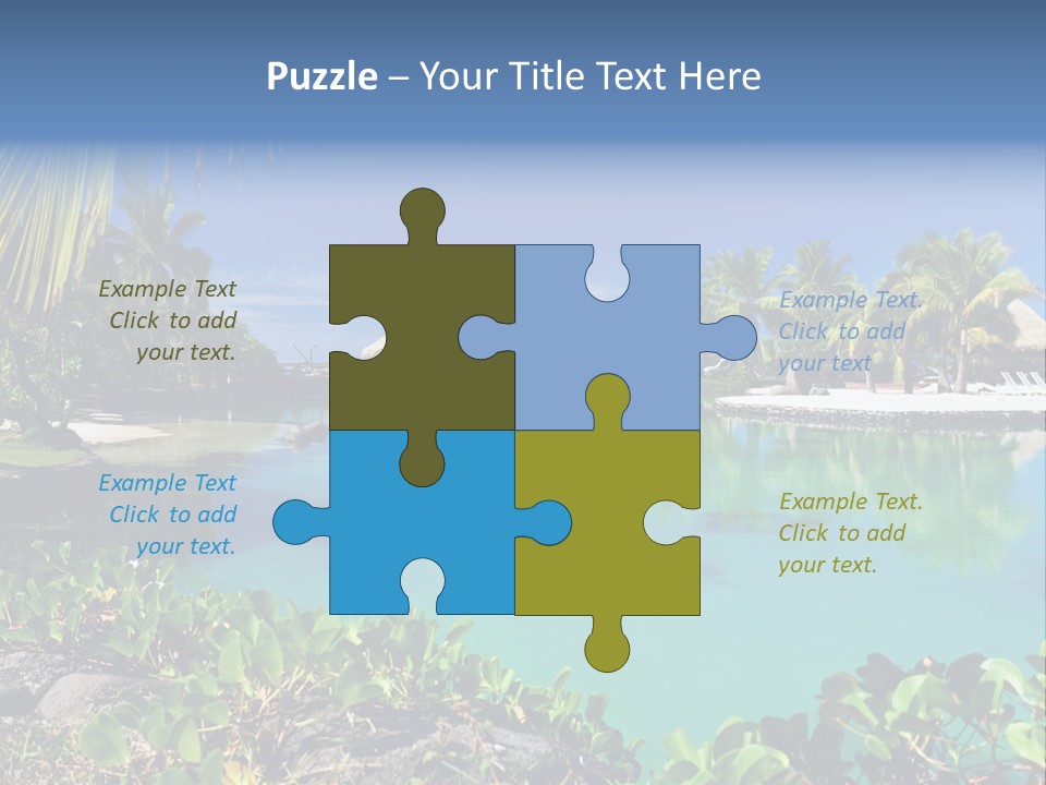 Ocean Background Moorea PowerPoint Template