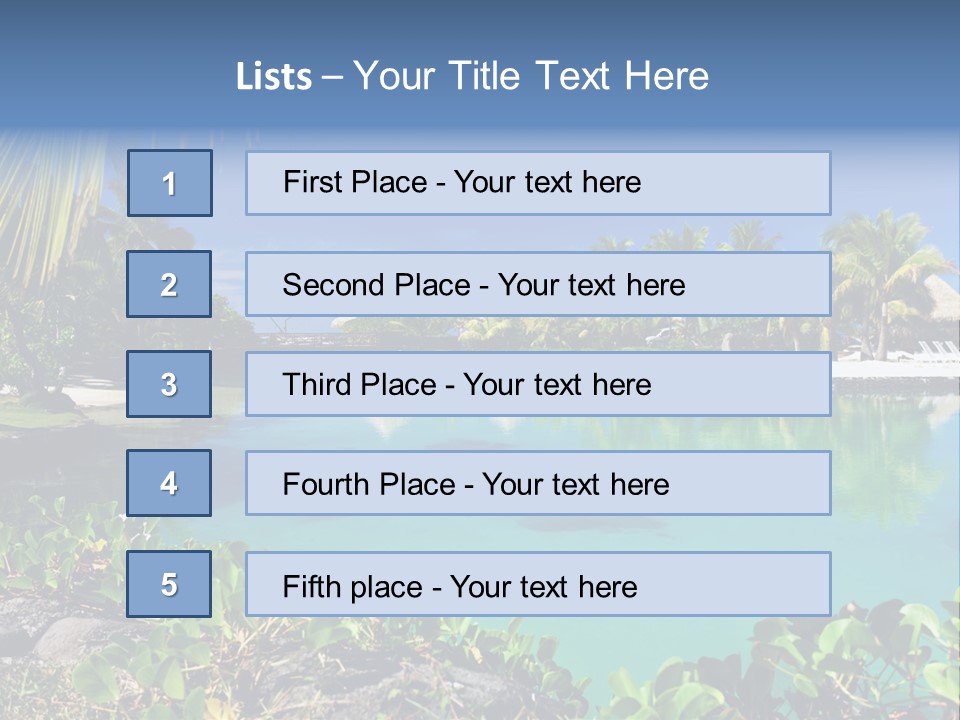 Ocean Background Moorea PowerPoint Template