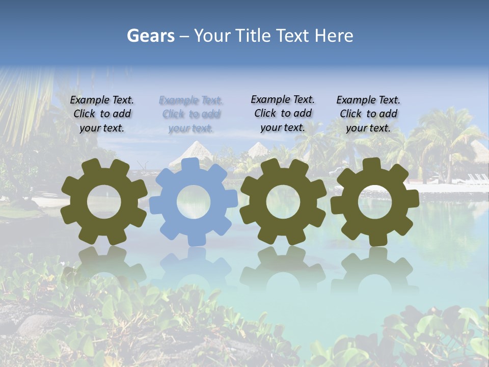 Ocean Background Moorea PowerPoint Template