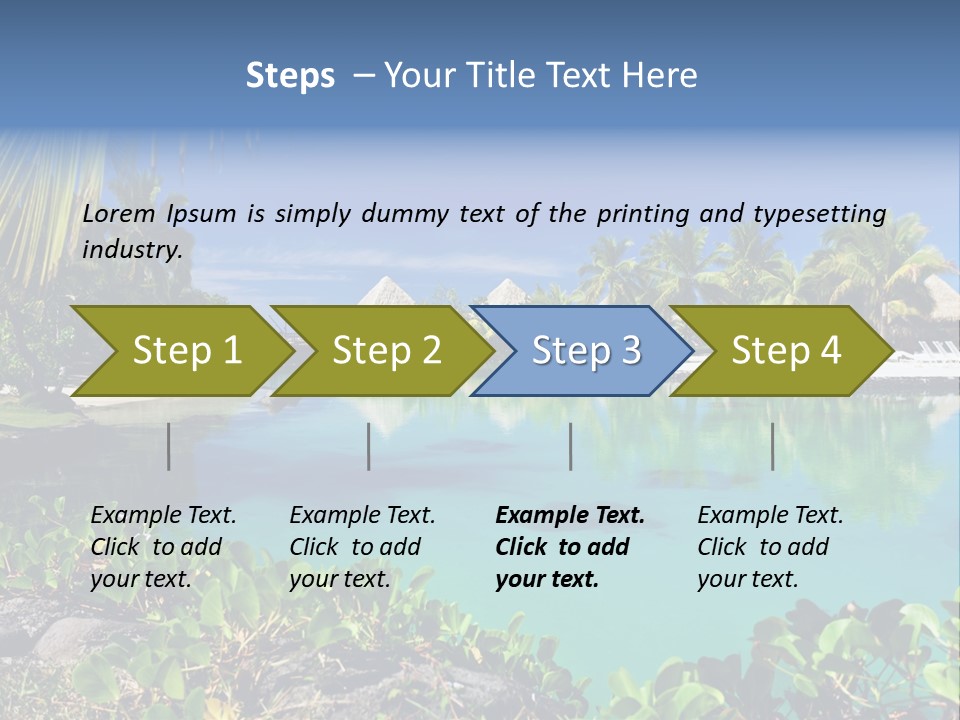 Ocean Background Moorea PowerPoint Template