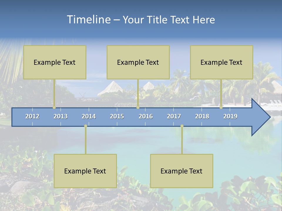 Ocean Background Moorea PowerPoint Template
