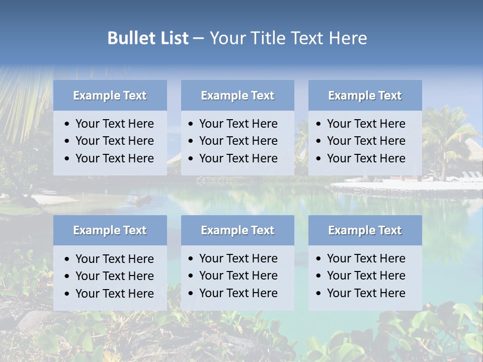 Ocean Background Moorea PowerPoint Template