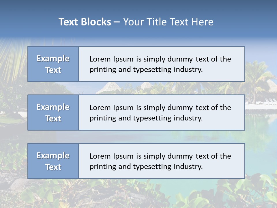 Ocean Background Moorea PowerPoint Template