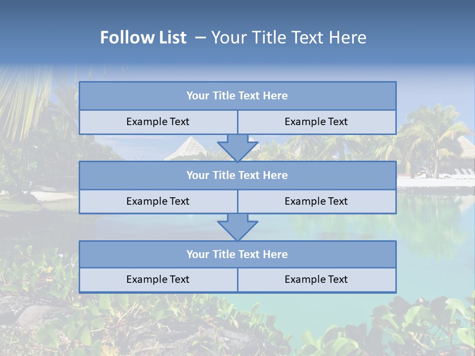 Ocean Background Moorea PowerPoint Template