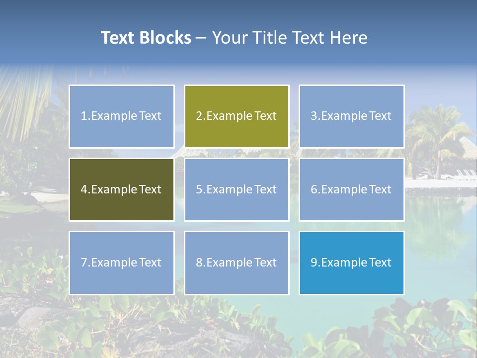 Ocean Background Moorea PowerPoint Template