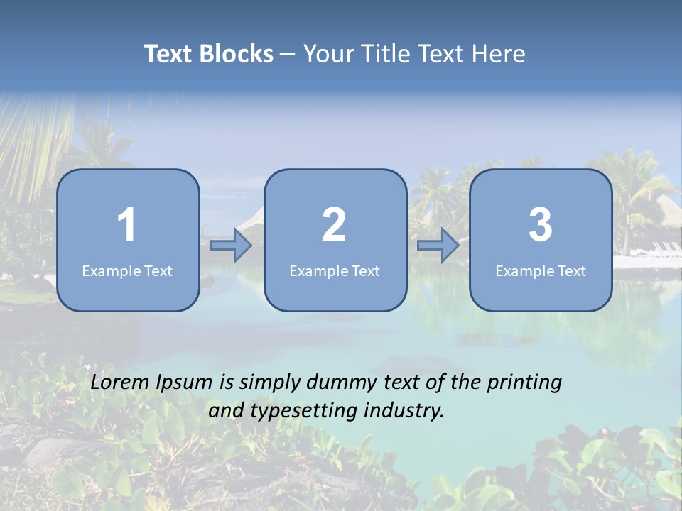 Ocean Background Moorea PowerPoint Template