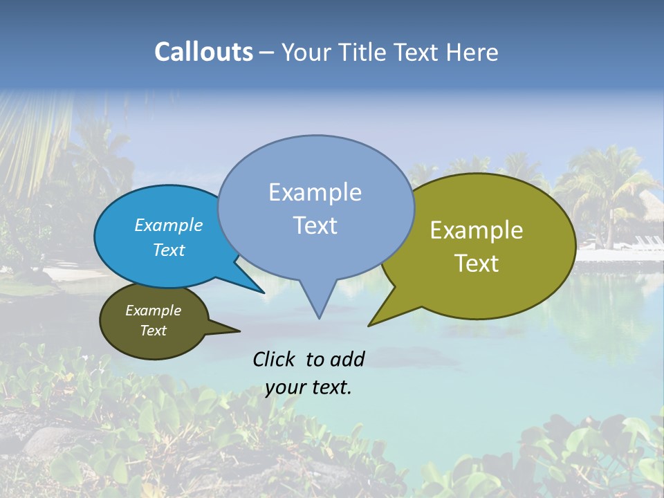 Ocean Background Moorea PowerPoint Template