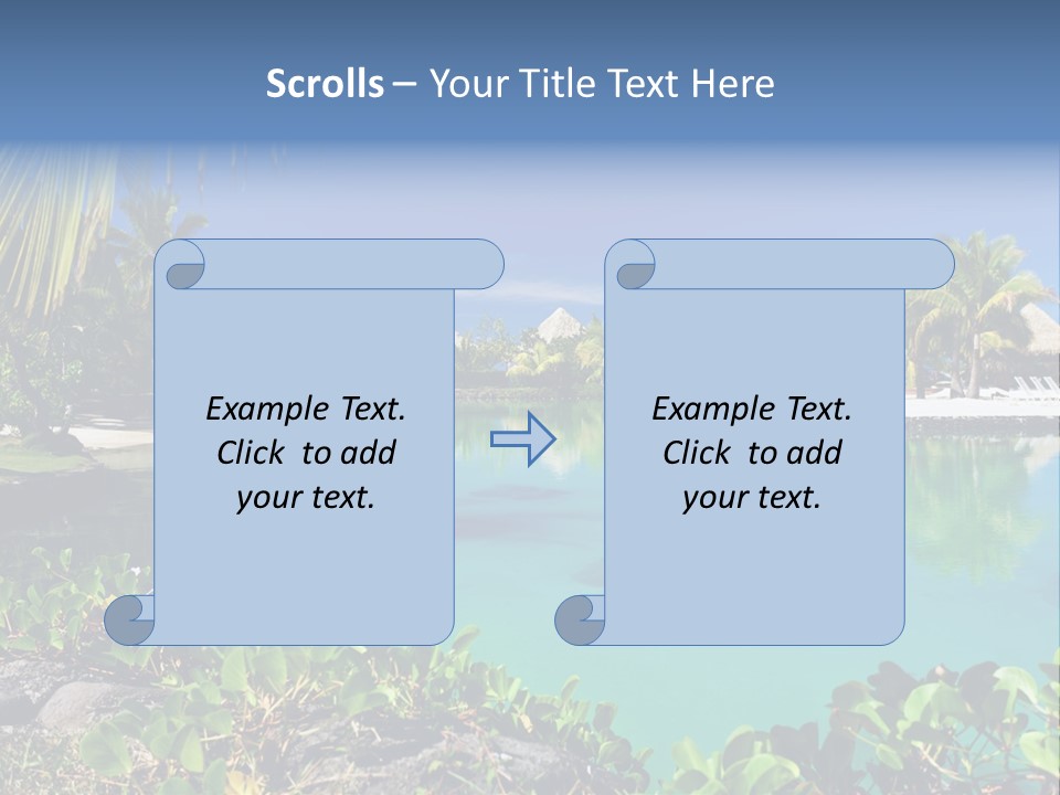 Ocean Background Moorea PowerPoint Template