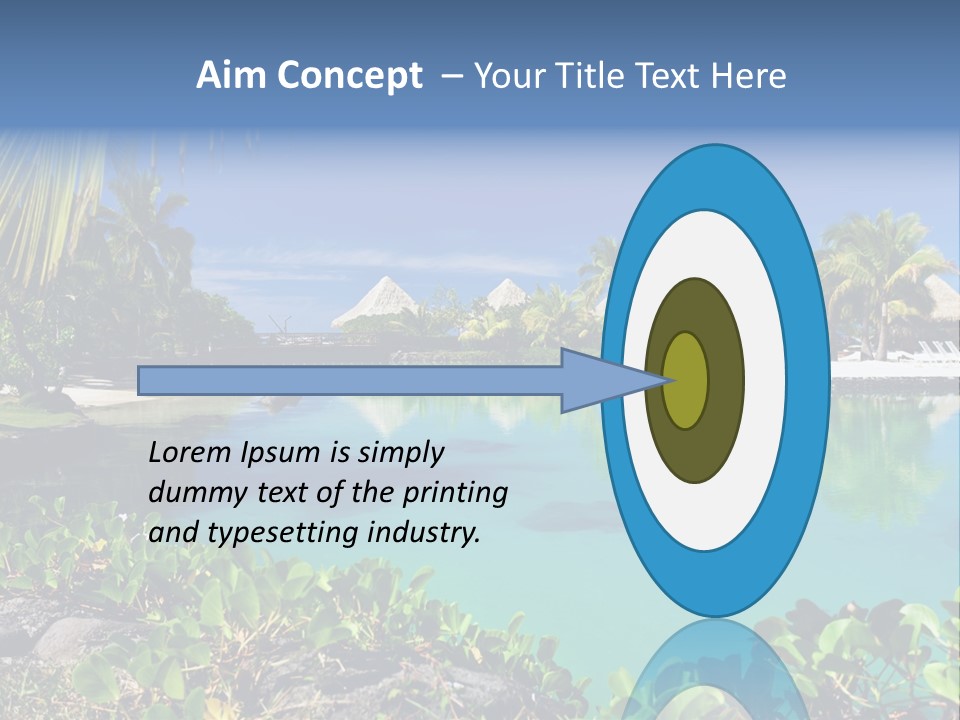 Ocean Background Moorea PowerPoint Template