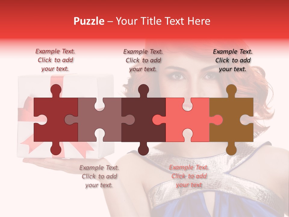 Happiness Friendly Portrait PowerPoint Template