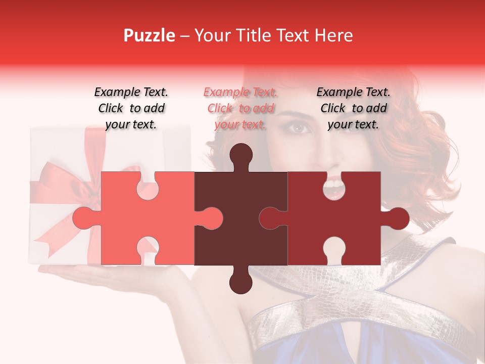 Happiness Friendly Portrait PowerPoint Template