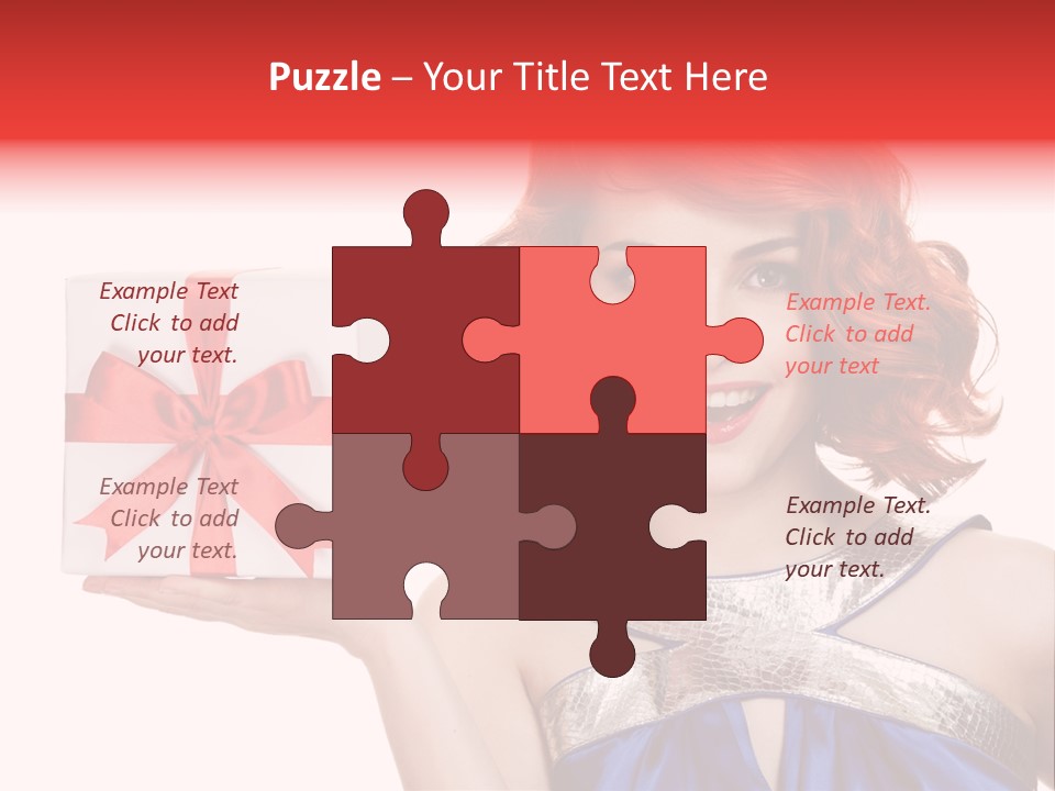 Happiness Friendly Portrait PowerPoint Template