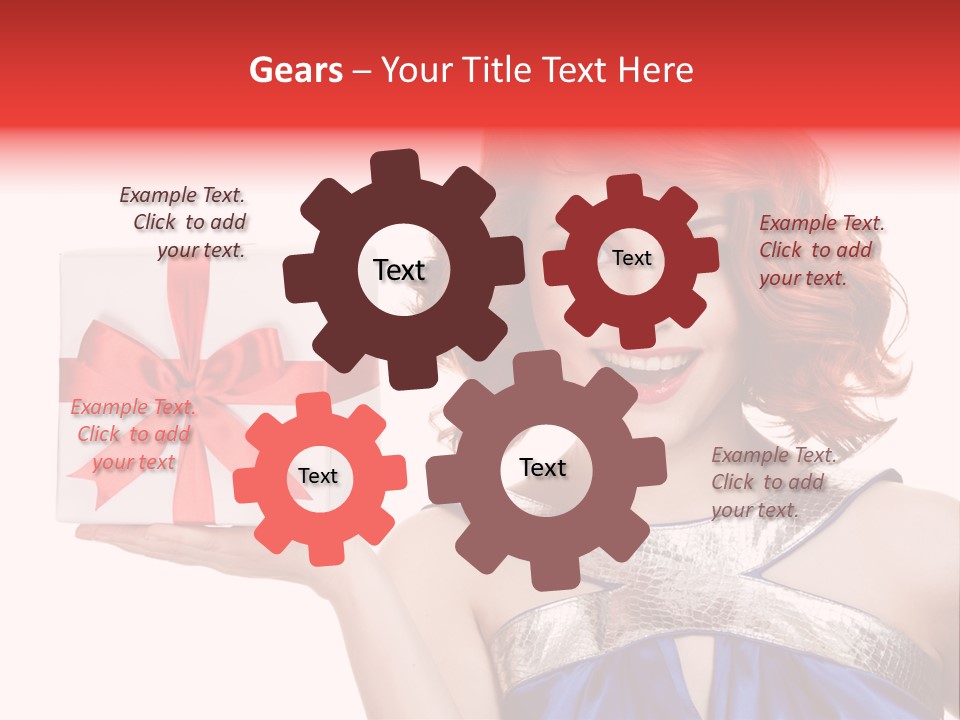 Happiness Friendly Portrait PowerPoint Template