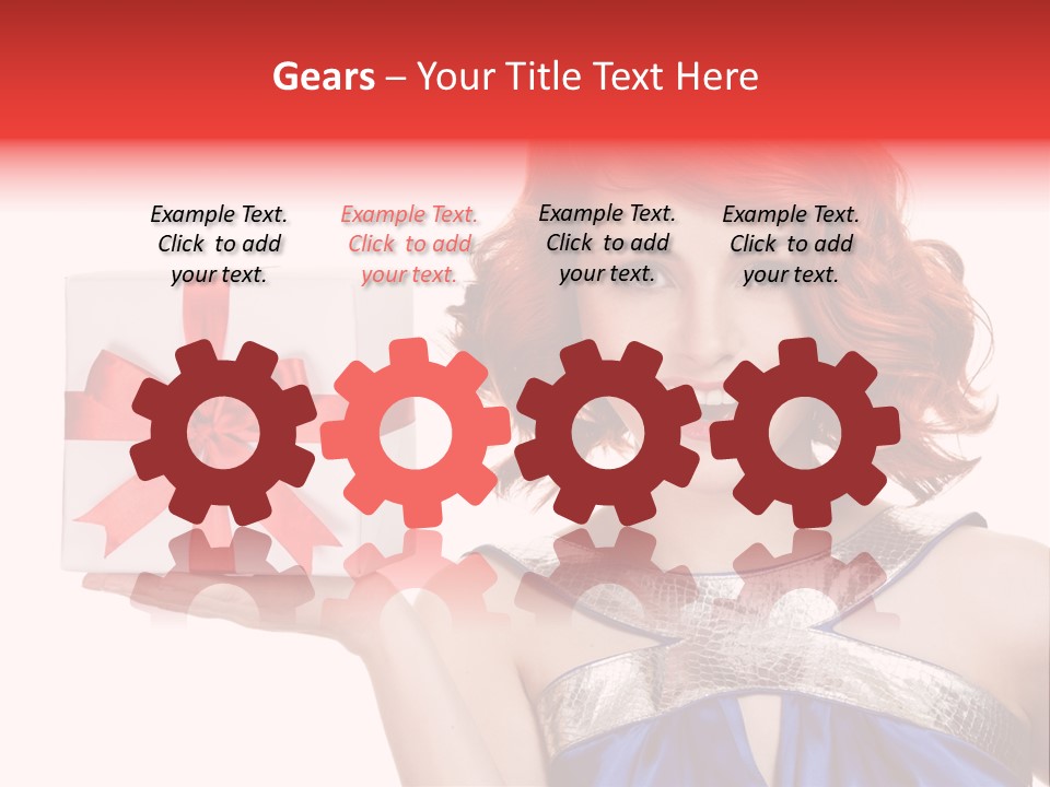 Happiness Friendly Portrait PowerPoint Template