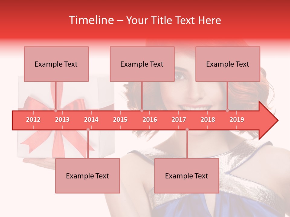 Happiness Friendly Portrait PowerPoint Template