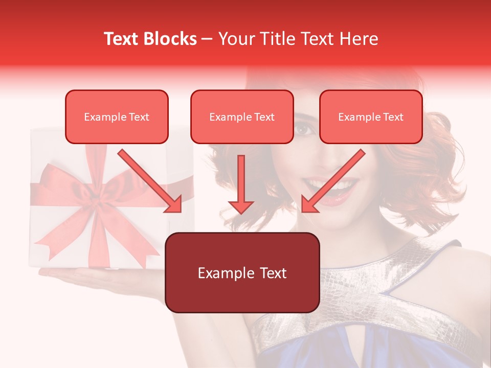 Happiness Friendly Portrait PowerPoint Template