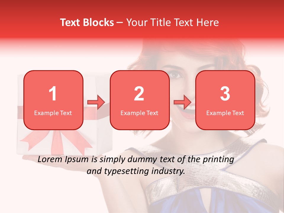 Happiness Friendly Portrait PowerPoint Template