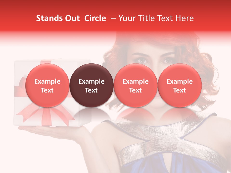 Happiness Friendly Portrait PowerPoint Template