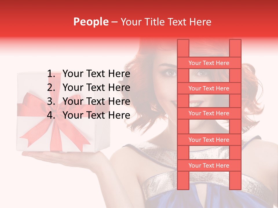 Happiness Friendly Portrait PowerPoint Template