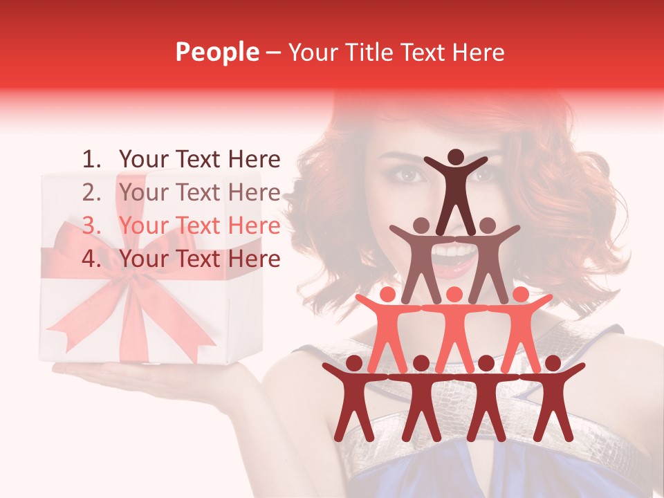 Happiness Friendly Portrait PowerPoint Template